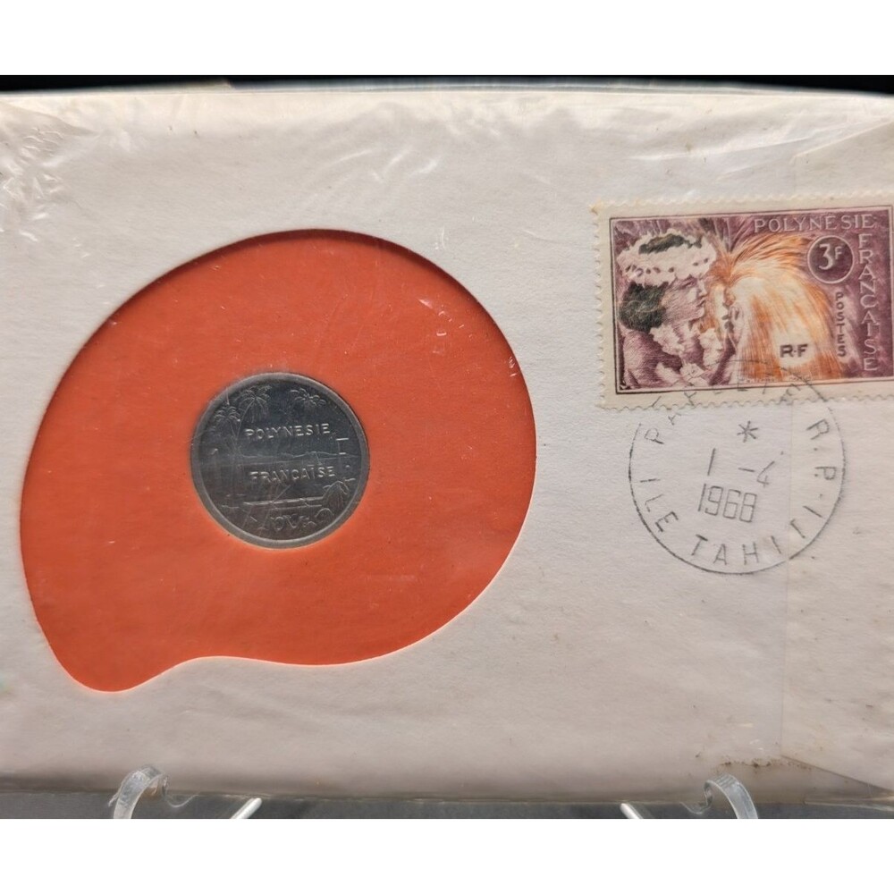 French Polynesia 1968 FDC – Decimal Currency Issue – 1 APR 1968